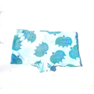 Verão Praia Lycra Adulto Masculina Sunga Poliamida Short - ROSA FOLHAGEM VERDE NORMAL