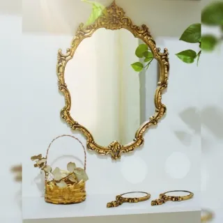 Retrô provençal espelho parede festas quarto escritório casa - Único