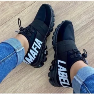 Pronta Entrega Tênis Bela Mafia Saturn Unisexx Feminino Masculino - PRETO/NUDE *Neo adds