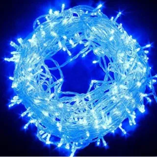 Decoração de Festa: Pisca Pisca com 100 Leds Colorido - 10 metros - BRANCO FRIO