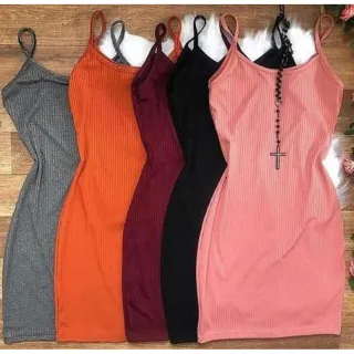 Alcinha Curto Canelado Vestido Feminino - Veste (36 ao 42) - ALÇA