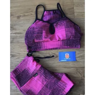 Conjunto para Academia Top com Bojo + Short Jacar - variados