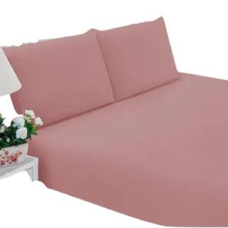 Lençol Casal Padrão 3 Peças 170 Fios Com Elástico - Várias Cores - Azul Claro