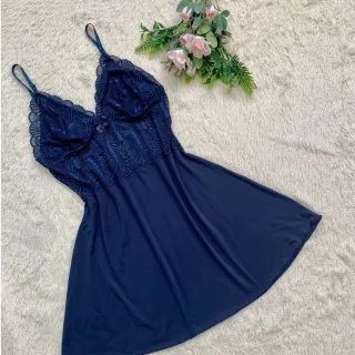 Pijama Sensual de Renda Sem Bojo - Camisola Linha Noite - Vermelho