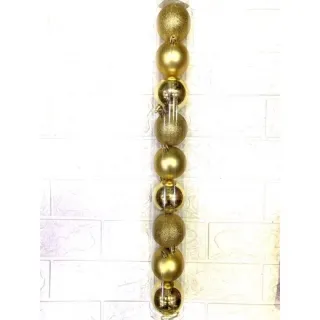 Bola Lisa Fosca Glitter 6cm 9uni, 5cm 12uni e 4cm 15uni - Vermelho (6cm 9 unidades )