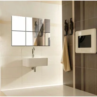 Acrílico Adesivo Decorativo Espelho Alto, Medindo 20cm X 30cm - Único