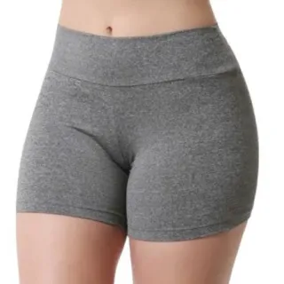 Cintura Alta Shorts Feminino Fitness Poliamida Suplex Esportivo Academia - SHORTS LEGG AZUL