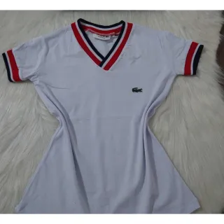 Gola Francesa Estilo Lisa Baby Look - Roxo