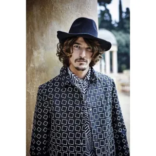 Chapéu Unisex de Feltro Fedora - Aba Reta - Vinho