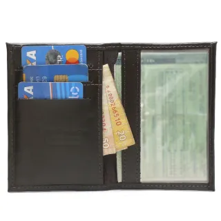Super Luxo Couro Legítimo Porta Rg, Cnh e Cédulas - Carteira Masculina - Preta