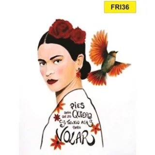 Placa 21 a 40 Frida Kahlo Decorativa - FRI30