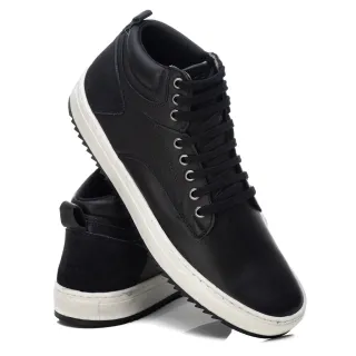 Couro Sapatenis Poseidon Cano Médio 135 Pronta Entrega - Preto