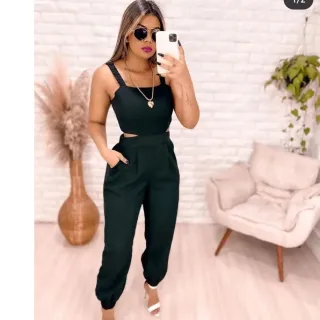 Macaquinho de alfaiataria com bojo, alça elástico e amarração - Raryel - Pink Alfaiataria