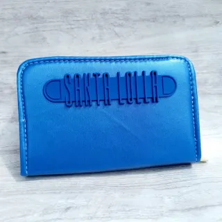 Carteira Feminina em couro com zíper, porta cartões e documentos - cores variadas - KIT SL VERD TIFFANY