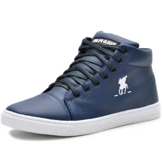 Promoção Tênis Masculino Polo Plus Cano Médio Alto - Compre Já - White 05