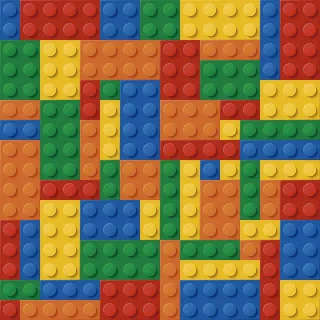 Quarto Infantil Lego Autocolante - Papel de Parede Adesivo Colorido Lavável 3m - Único