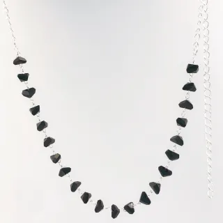 Pingente de Prata com Pedra Preciosa - Colar Feminino Elegante - G