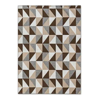 Envio Imediato - Tapete Geométrico Grande Triângulo 1 ou 2 Metros Moderno Antiderrapante - Azul