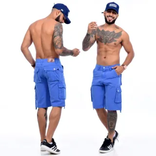Bermuda Premium Lisa Azul Masculina - Icari - 38