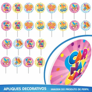 Decoração Carnaval Kit Festa Pronta c/ 39 Itens - Único