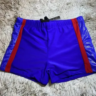 Short de praia masculino/Sunga masculina - PRETO COM LISTRA BRANCA