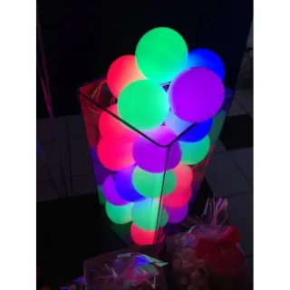 Atacado Decoração Festa Neon - Balão Bexiga Número 9 - Único