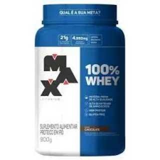 Pote Max Titanium Whey Protein Concentrado 900g - ORIGINAL - Chocolate