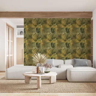 Parede Adesivo Floral Costela De Adão Verde - Autocolante 1m x 50cm - Único