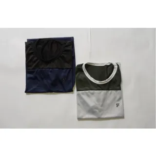 Malha fria furadinho dry fit poliéster: camisa masculina para treino na academia - Azul e Vermelho