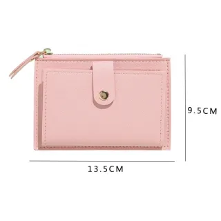 Bolsa da Moeda Estudante Curto Verão Fino Bonito Simples - Nova Carteira 2023 - Rosa