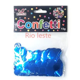 Confetes Metalizados 15g Para Decoração de Festas Bexiga Topo de Bolo Carnaval - Pink - P