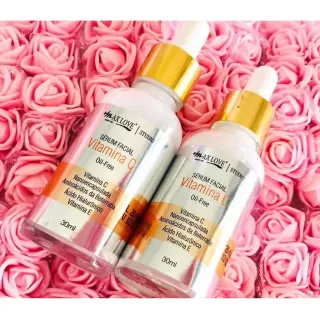 Max Love Sérum Facial Vitamina C - Pele iluminada e revitalizada - Único