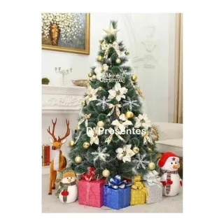 Pinheiro Luxo Nevada Árvore de Nata 1,20m - Base Metal - Nevada