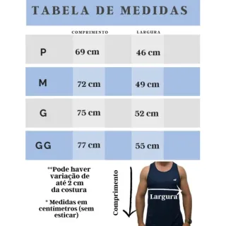 Camiseta Fitness Regata Masculina Dry Fit Long Premium para Treino e Academia - Azul Marinho