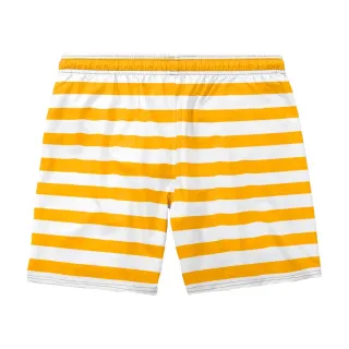 Bermuda Tactel Masculina Listrada - Estilo Básico - Amarelo
