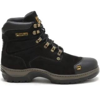 Promoção Cat - Bota Caterpillar Coturno Botina 100% Couro - Preto 810