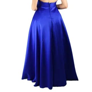 Moda Evangélica - Saia Longa de Festa para Madrinha de Casamento e Eventos em Geral - Vinho