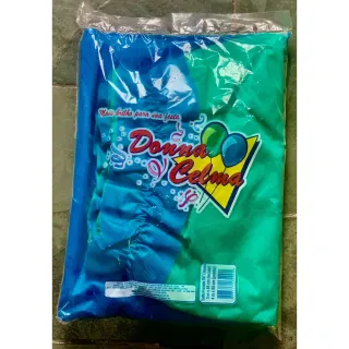 Toalha de TNT com babado para decoração de festa de aniversário - Verde Limao/Marrom