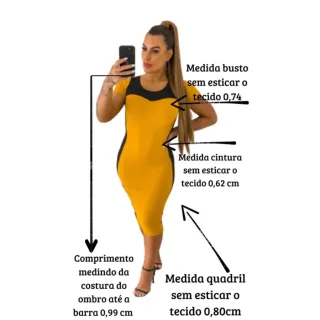 JORDANA - Vestido midi canelado para festa e balada - Vermelho