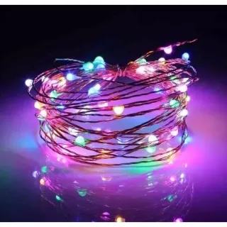 Iluminação Fada Lindo Cordão de Luz - 10 metros, 100 leds - TX0523F BRANCO FRIO