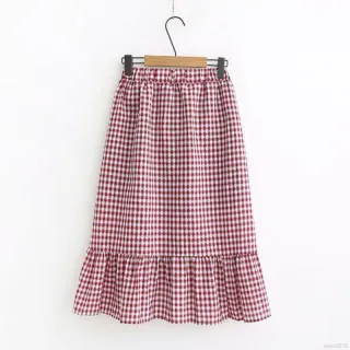 Saias Longas Selvagens de Cintura Alta com Estampa Irregular - Raryel - Azul