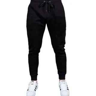 Moletom Hiphop Esportiva Amarrar Folgada Feminina Masculina - CALÇA MOLETOM MASC PRETA