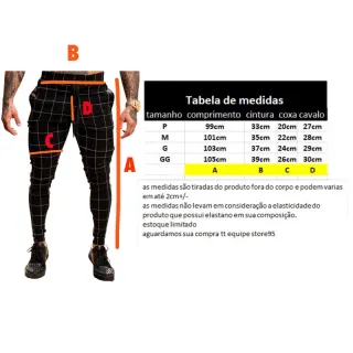 Bengaline Masculina Xadrez - Calça de Alta Qualidade - Preta
