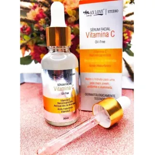 Max Love Sérum Facial Vitamina C - Pele iluminada e revitalizada - Único