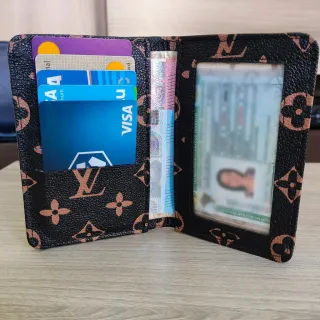 Porta Cartões Pequena para Cartões e Documentos - Cores Variadas - CAFE