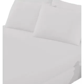 Lençol Casal QUEEN Lisa - Jogo de 03 Peças com Elástico - Preto