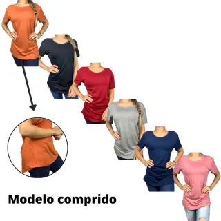 Tapa BumBum Compridas - Blusas T-shirts Legging Academia - Salmos 5 - Azul Marinho