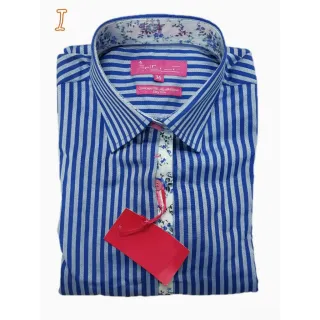 Blusa Camisete Listrada Feminina Manga Longa - Duda Moda Casual - LISTRADA CINZA + BRANCO