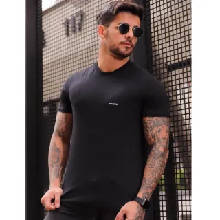 Almusk Camiseta Masculina Básica M - Várias Cores - cinza chumbo
