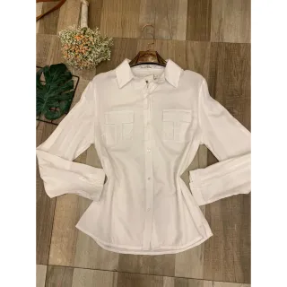 Camisa Social Manga Longa com Gola Botões Frente - Verde Limão